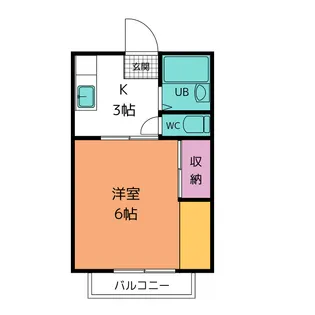 サンフローラ【2階】の間取り
