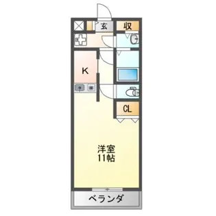 BEIGIN巽中【3階】の間取り