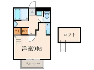 アムール清風【2階】の間取り