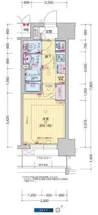 プレサンスDOMECITYコレーレ【9階】の間取り