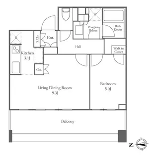 白金ザ・スカイ East【12階】の間取り