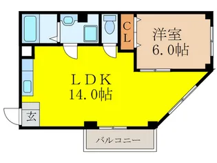 ウィング司【2階】の間取り