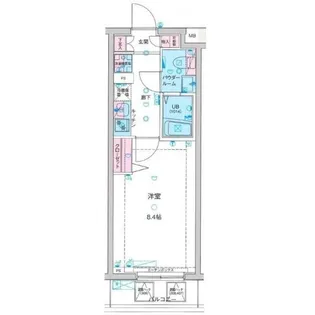 GENOVIA亀戸水神 skygarden【2階】の間取り