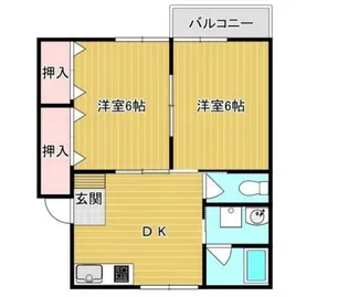 島田コーポ【2階】の間取り