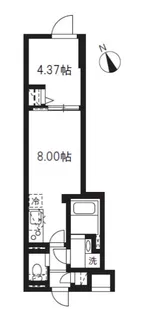 エルファーロ駒沢大学【1階】の間取り