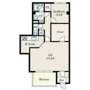 クレストール・サカクラ【1階】の間取り