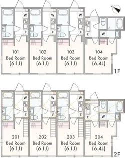 神奈川県横浜市港北区箕輪町1【アパート】の間取り