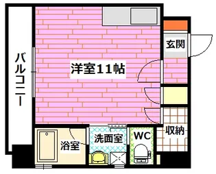 ヴェラーレ新大州橋【5階】の間取り
