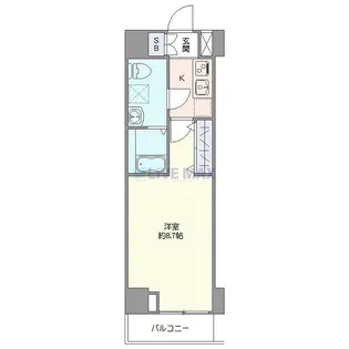 プレール ドゥーク東陽町II【7階】の間取り