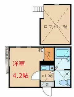 東京都大田区羽田1【アパート】の間取り