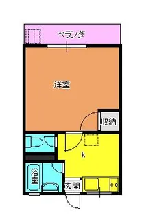 ベルメゾンウラヤマ【1階】の間取り