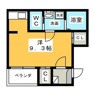 ハーモニーテラス佐古前町【2階】の間取り