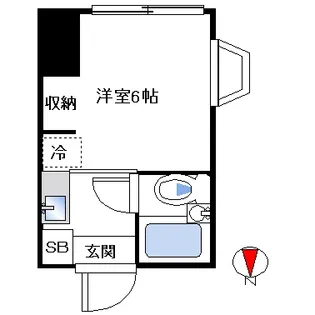 ハイムカトレア中野【1階】の間取り