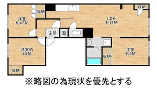 グリーンシティ師勝(現状貸し)【2階】の間取り