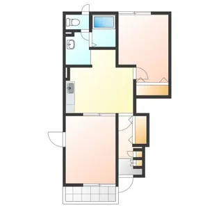 クレアミュール【1階】の間取り