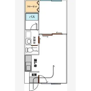 ピュアパレス港V【2階】の間取り