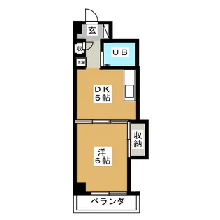 キャッスル北沢【3階】の間取り