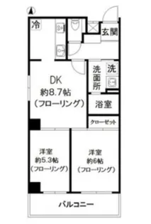 クリダイマンション【4階】の間取り
