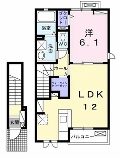 フルール・ド・コリーヌ【2階】の間取り