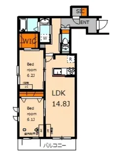 アイビス世田谷【2階】の間取り