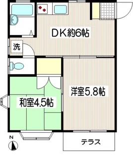 第5松本ハイツ【1階】の間取り