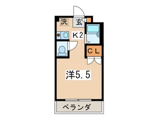 かみはしビルB棟【2階】の間取り