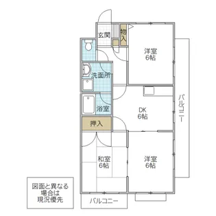 トワメゾン水戸 B棟【1階】の間取り