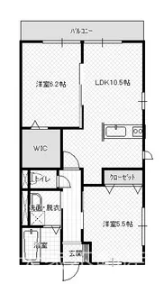 Prince Court【1階】の間取り
