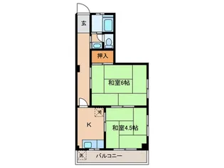 横山ビル【2階】の間取り