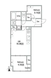 GRAN PASEO大森II【4階】の間取り