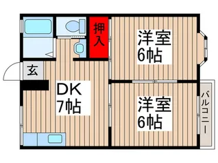 エクセルハイツ【1階】の間取り