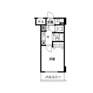 スカイコートヴィーダ五反田ウエスト【10階】の間取り