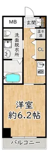十三本町ウインズマンションII【6階】の間取り