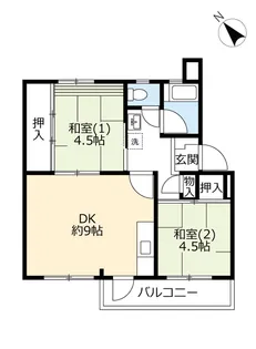 UR藤の台【2階】の間取り