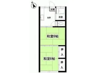 立野ハイツ【1階】の間取り