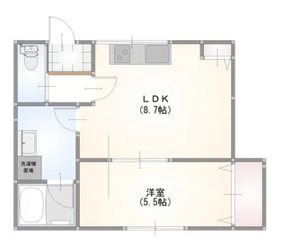ノックス川口【1階】の間取り
