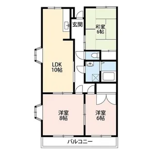 ハイツサイトー【1階】の間取り