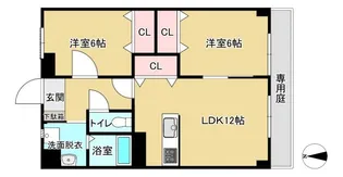プレイン野里【1階】の間取り