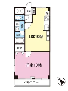 宮崎台Kマンション【2階】の間取り
