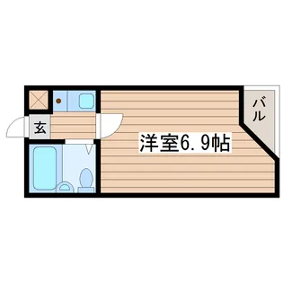 ベルシティ高松【2階】の間取り