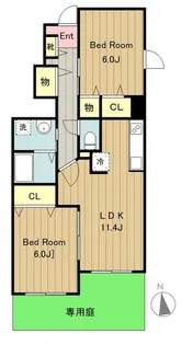 グランドテール1【1階】の間取り