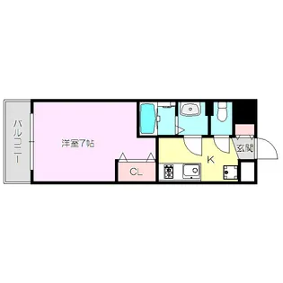 Luxe新大阪α【2階】の間取り
