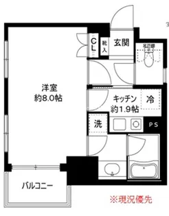 アトラスミオ浅草雷門【7階】の間取り