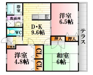 コンフォールエムズ【1階】の間取り