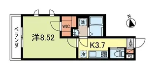 アズール南阿佐ヶ谷【2階】の間取り