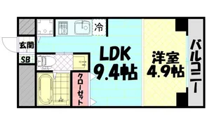 クリスタルブライト天満橋リバーサイド【7階】の間取り