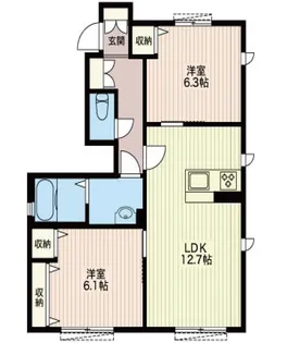 グレイス C【1階】の間取り