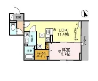 ange【1階】の間取り