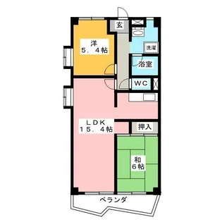 リアライズ竜田町【5階】の間取り