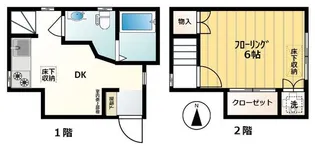 クロシェット・亀戸 天神【2階】の間取り